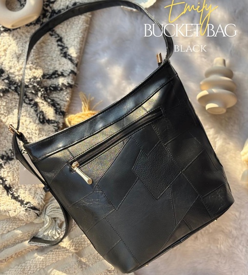 Emily Bucket Bag Matte Black