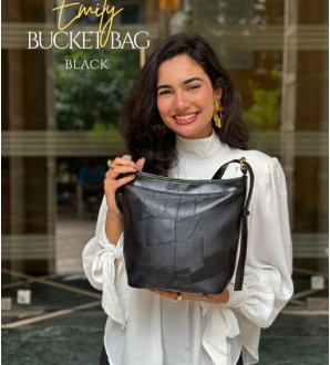Emily Bucket Bag Matte Black