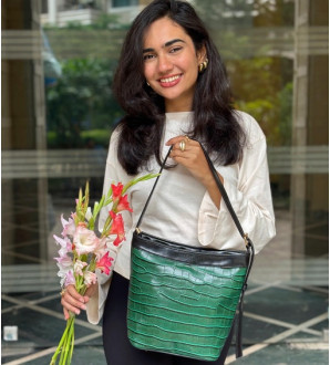 Emily Bucket Bag Bottle Green