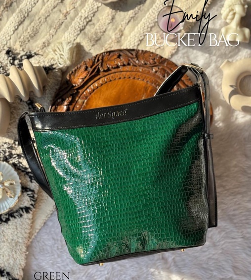 Emily Bucket Bag Green Emily Bucket Bag Green