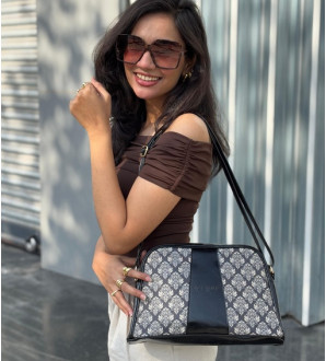 Eva Sling Black with Motif