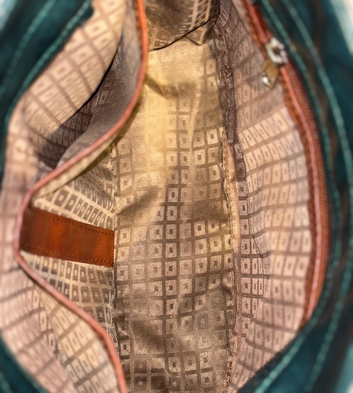 Eva Sling Green with Leafy Motif