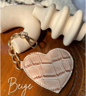 Heart Charms Beige