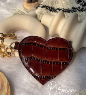 Heart Charms Brown