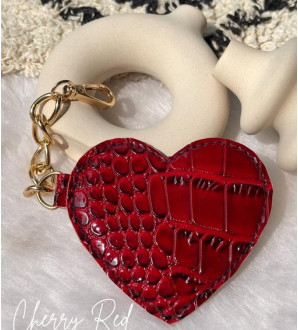 Heart Charms Cherry Red
