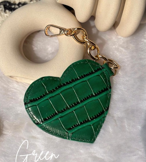 Heart Charms Green