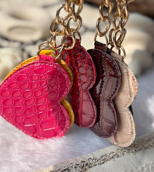 Heart Charms Beige