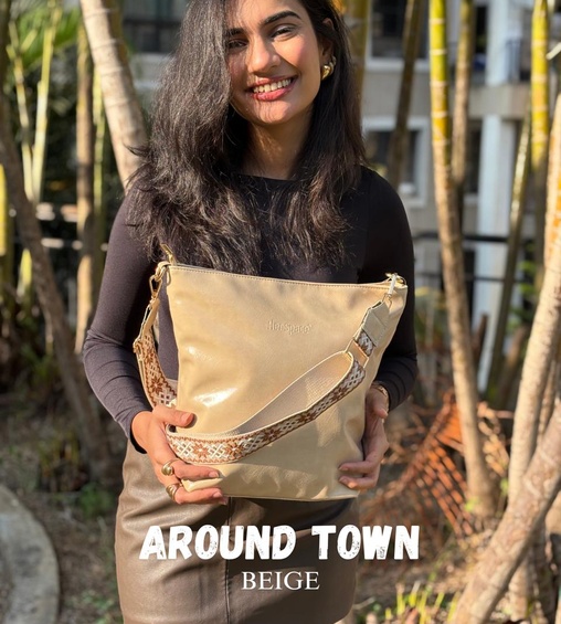 Around Town Crossbody Beige