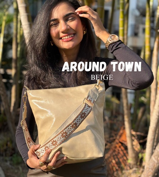 Around Town Crossbody Beige