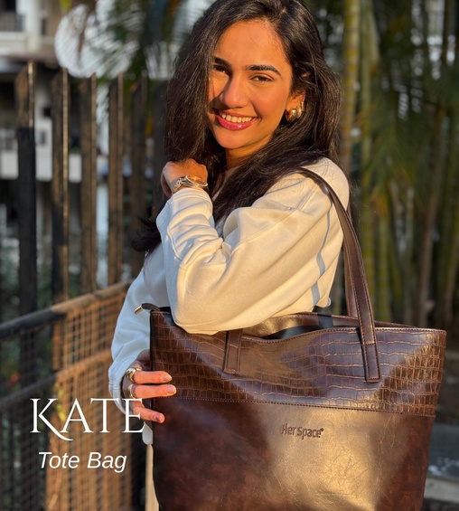 Kate Tote Bag Brown Croco