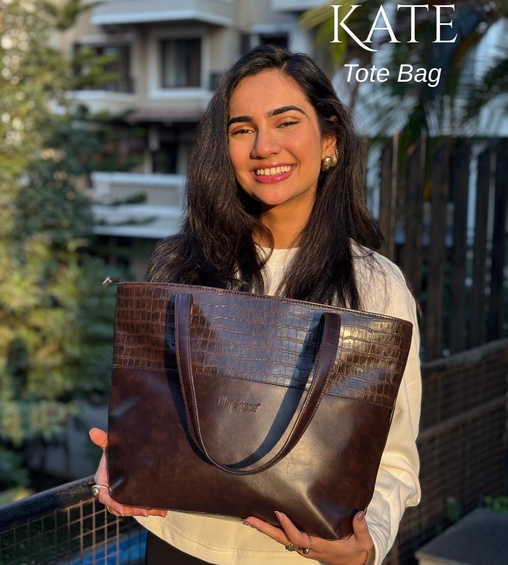 Kate Tote Bag Brown Croco