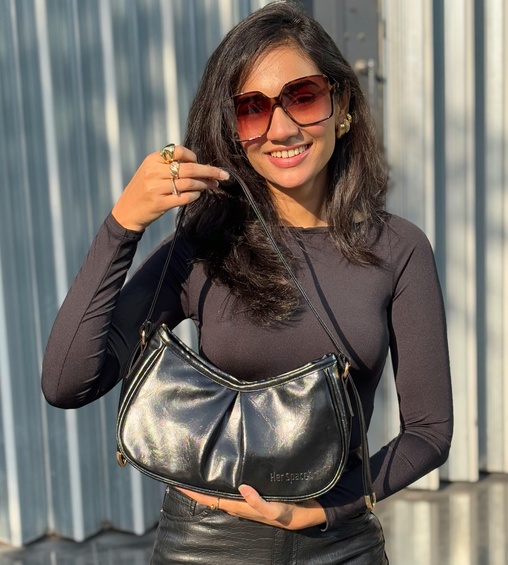 Luna Shoulder Bag Black