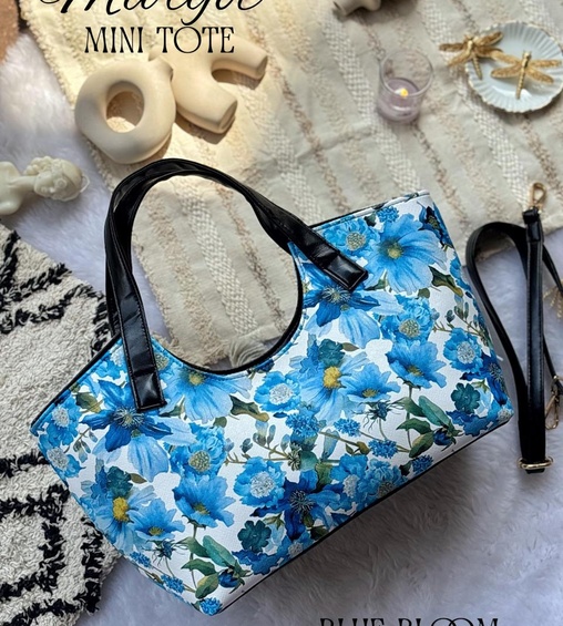 Margot Mini Tote Blue Bloom Margot Mini Tote Blue Bloom
