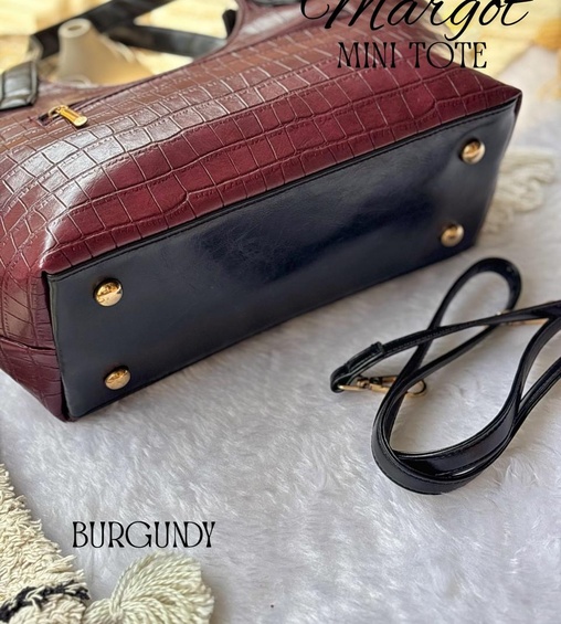 Margot Mini Tote Burgundy Margot Mini Tote Burgundy