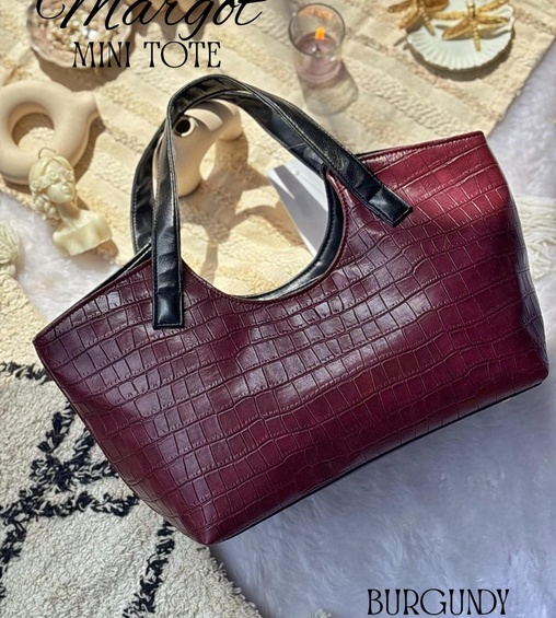 Margot Mini Tote Burgundy Margot Mini Tote Burgundy