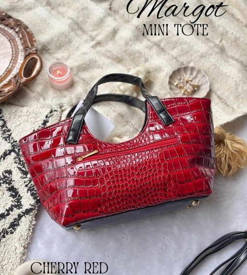 Margot Mini Tote Cherry Red