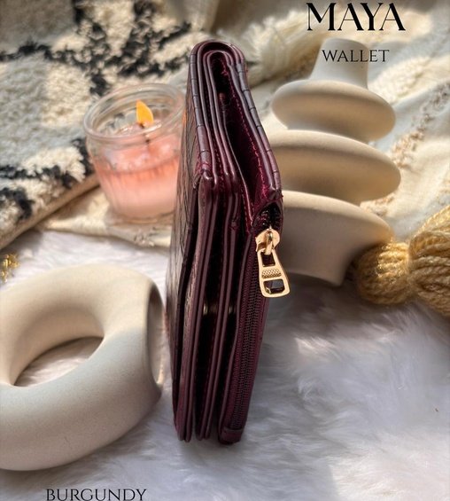 Maya Wallet Burgundy