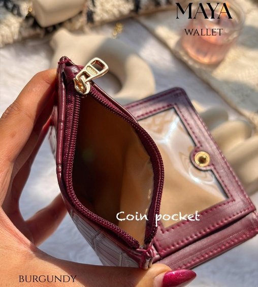 Maya Wallet Burgundy