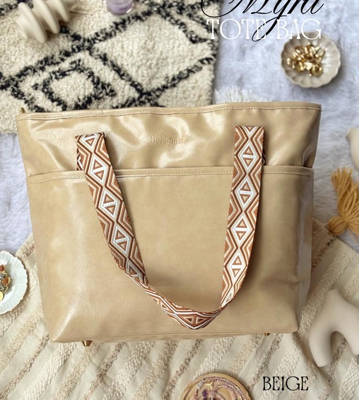 Myra Tote Bag Beige