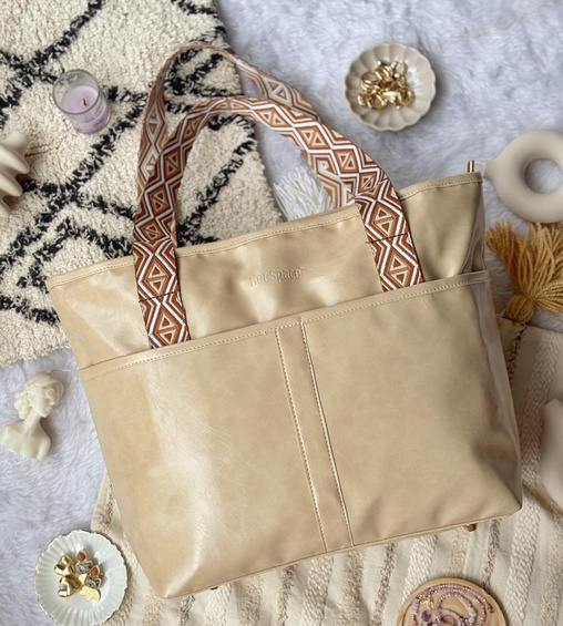 Myra Tote Bag Beige