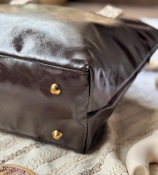 Myra Tote Bag Dark Brown