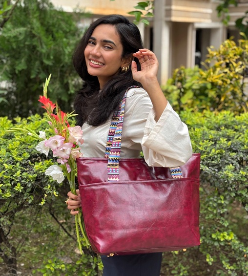 Myra Tote Bag Maroon