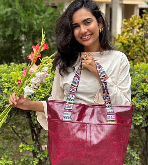 Myra Tote Bag Maroon