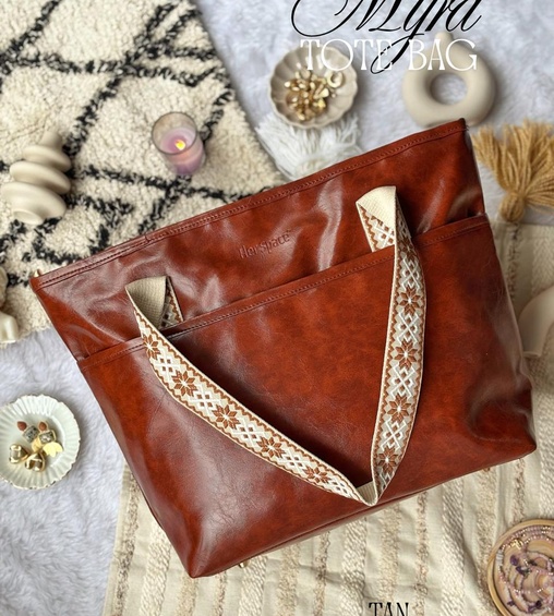 Myra Tote Bag Tan