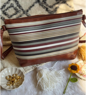 Nova Sling Brown with Stripes