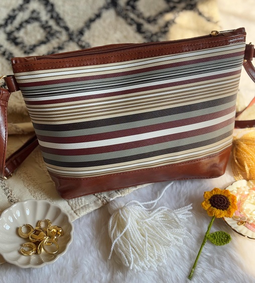 Nova Sling Brown with Stripes