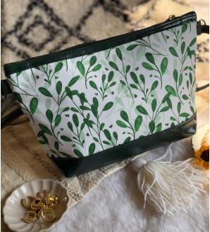 Nova Sling Green with Leafy Motif