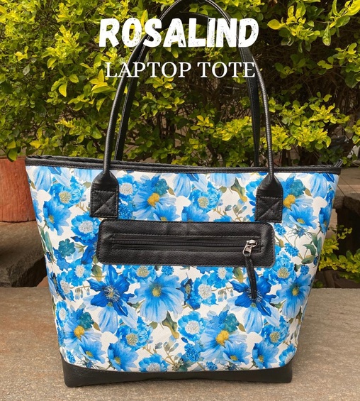 Rosalind Laptop Tote Blue