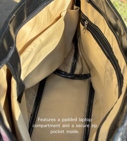 Rosalind Laptop Tote Purple