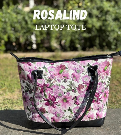 Rosalind Laptop Tote Purple