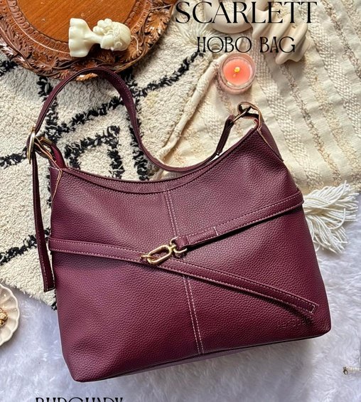Scarlett Hobo Bag Burgundy