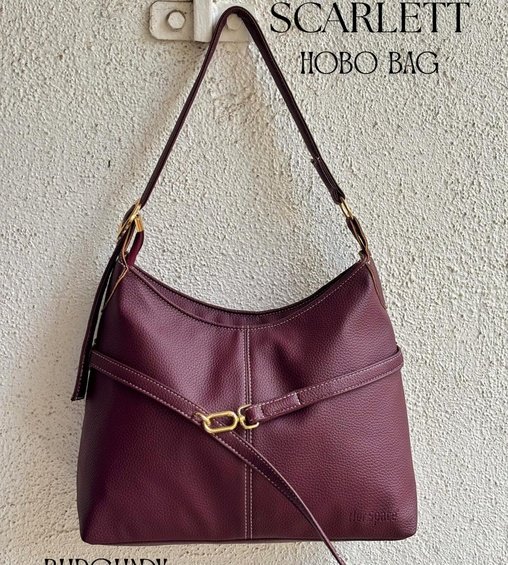 Scarlett Hobo Bag Burgundy