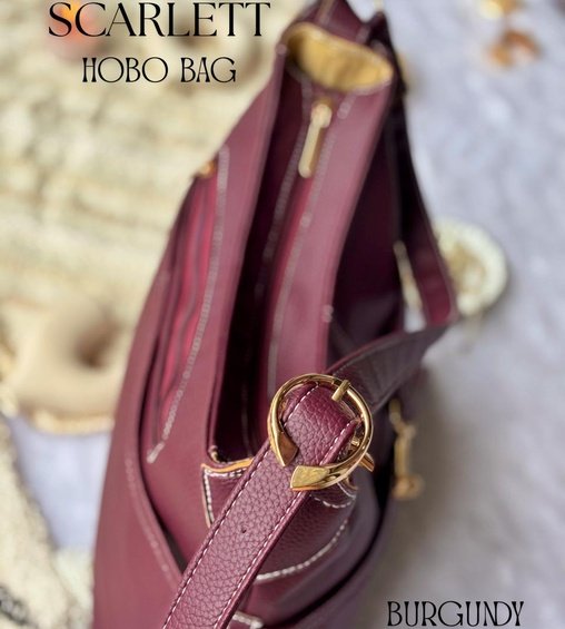 Scarlett Hobo Bag Burgundy