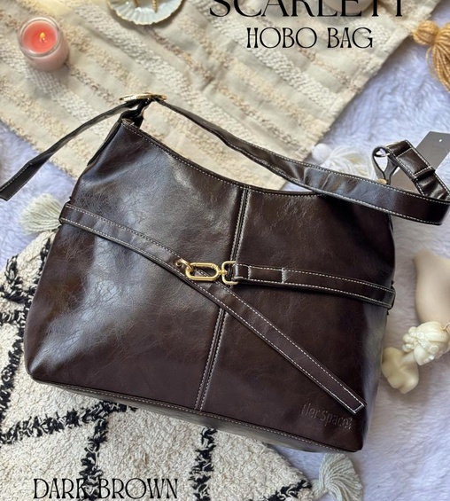 Scarlett Hobo Bag Dark Brown Scarlett Hobo Bag Dark Brown