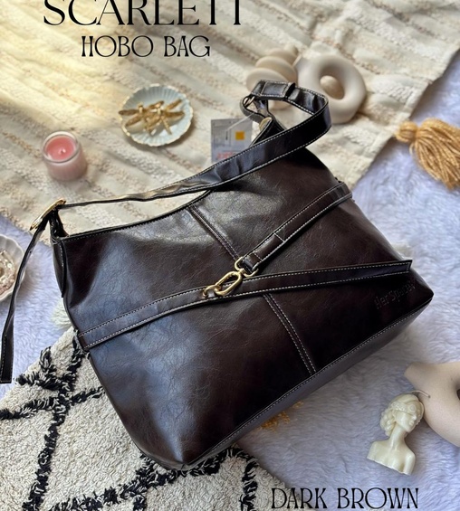 Scarlett Hobo Bag Dark Brown Scarlett Hobo Bag Dark Brown