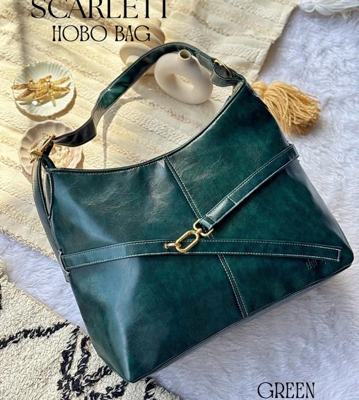 Scarlett Hobo Bag Green Scarlett Hobo Bag Green