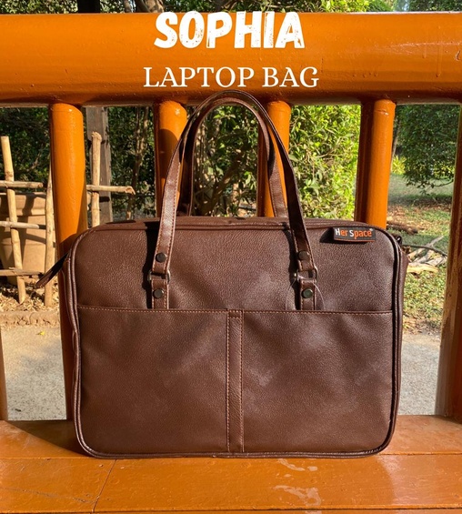 Sophia Laptop Bag Beige