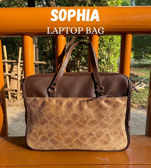Sophia Laptop Bag Beige