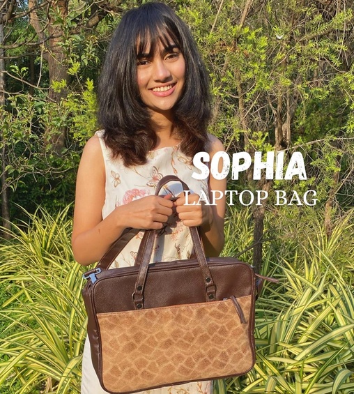 Sophia Laptop Bag Beige