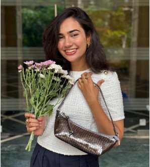 Stacy Bag Metallic Grey