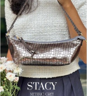 Stacy Bag Metallic Grey