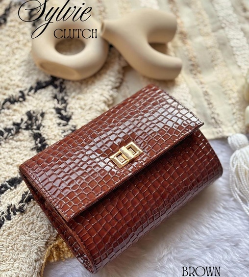 Sylvie Clutch Brown
