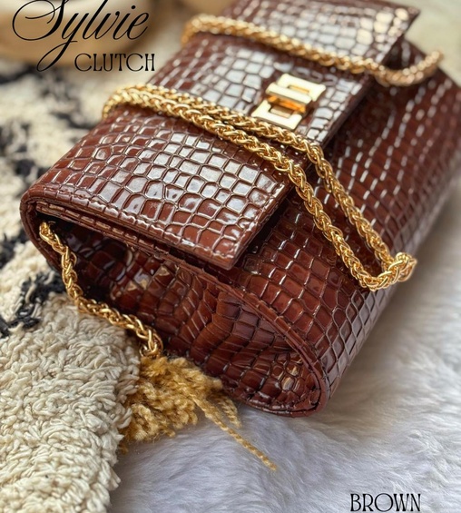 Sylvie Clutch Brown
