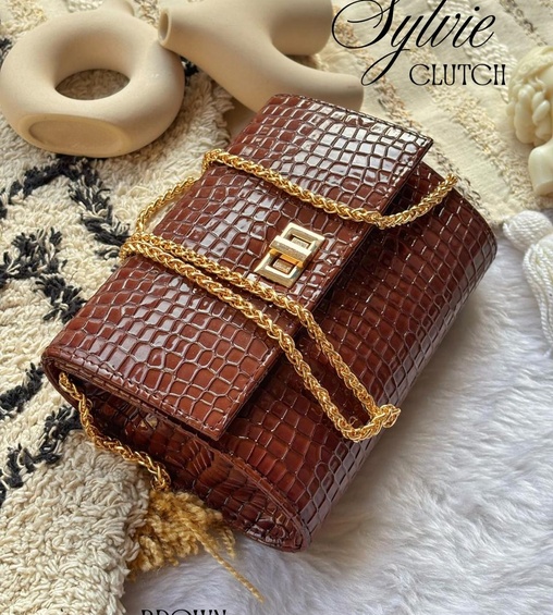 Sylvie Clutch Brown