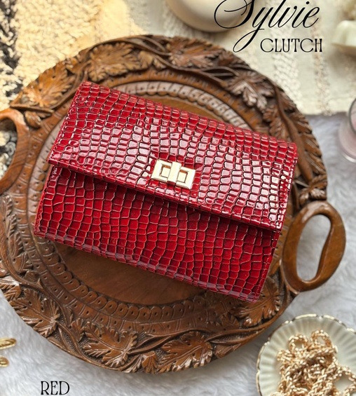 Sylvie Clutch Red