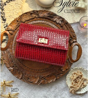 Sylvie Clutch Red